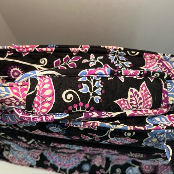 Vera Bradley Stroll Around Baby Diaper Bag “Alpine Floral” Pink Blue Black Md - Picture 5 of 15